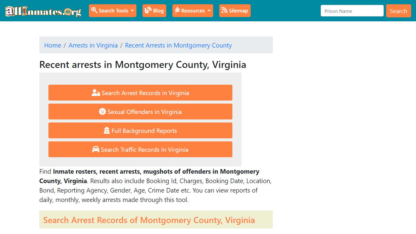 Recent arrests in Montgomery County, Virginia | Mugshots, Rosters ...